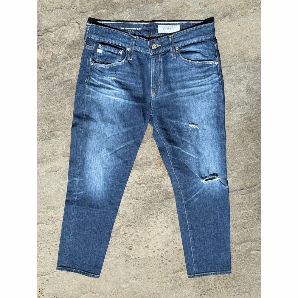 AG The Ex-Boyfriend Skim Slouchy Slim Dark Wash Jean Size 27R